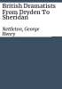 British_dramatists_from_Dryden_to_Sheridan