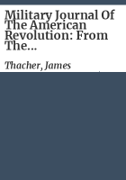 Military_journal_of_the_American_revolution