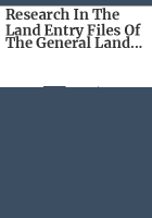 Research_in_the_land_entry_files_of_the_General_Land_Office