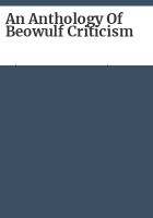 An_Anthology_of_Beowulf_criticism