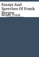 Essays_and_speeches_of_Frank_Bergen