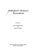 Shakespeare_s_romances_reconsidered